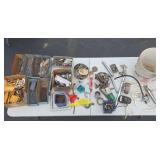 Table Full of Hardware Nails Pipe Fittings Spark