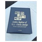 Book of golden Replicas of the us Classic Stamps