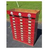 30 Drawer Metal Cabinet Originally For Index
