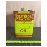 Vintage Riley Bros. One-Gallon Motor Oil Can