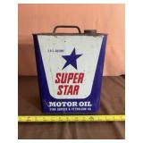Star Zero-Flo Whiting Co. 2-Gallon Motor Oil Can