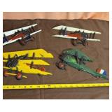Cast Metal Airplanes Hanging Decor