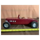 Handmade Red Wooden Toy Car