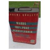 Wards 2 gallon Pure Pennsylvania Motor Oil Can