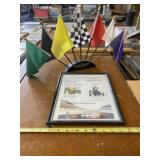 Indy Framed Picture and Flag Signal Display