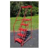Warehouse Mobile Safety Platform Stairs 73 in