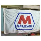 61" X 35 Vintage Marathon Banner