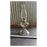 Clear Glass Oil Lamp & Chimney