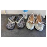 Harley Davidson Flip Flops size 8 & Twisted Slip
