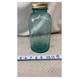 Ball Canning Jar Perfect Mason 1/2 Gallon Aqua