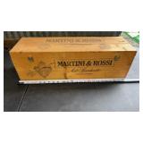 Martini & Rossi Asti Spumante wooden crate