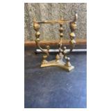 Vtg 3-LEG BRASS STAND for Crystal Ball