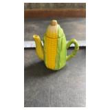 Miniature Porcelain Whimsical Corn Husk Cob