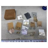 Costume Jewelry and Box