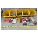 4-Yellow Plastic Organizers with hardware and