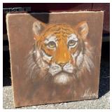2x2 ft Canvas Painting of Tiger