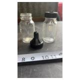 Evenflo mini clear glass baby bottles, with Black