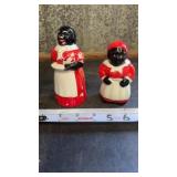 Aunt Jemima figural salt and pepper shakers