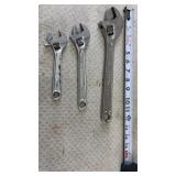 Craftsman adjustable wrenches.