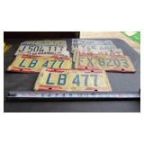Vtg License Plates including 1976 bicentennial