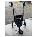 Carex Trio rollator features three wheels and a