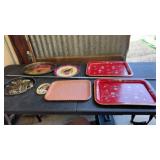Vtg Metal Plates/Trays-Coca-Cola branded, and