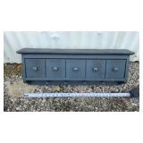 Hand Made Solid Wood Vtg Office Utility Old