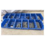 Blue Organizers with hardware