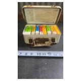 Vtg First Aid Kit in Metal Box