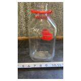 Meadow Gold half-gallon glass milk bottle