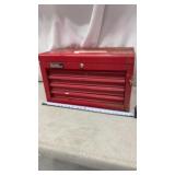 Popular Mechanics branded 4-drawer metal toolbox,