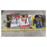 JB Weld epoxy, DAP Plastic Wood filler, and