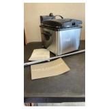 Cooks Essentials Stainless Steel Deep Fryer-new