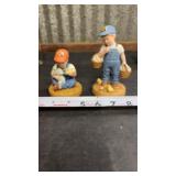 Little Farmers Figurine: Boy with Eggs, D. Jacobs
