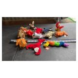 Ty Beanie Babies plush toys.
