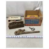 Square Cut Iron Nails, Pipe Wrench, Nails and