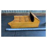 Wooden Spice Box with Copper Tilt Drawer