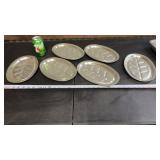 Vintage Aluminum Sizzling Steak Hot Platters