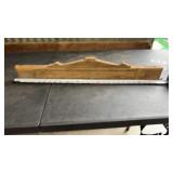 Antique small pediment over door trim carved wood
