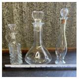 Cristal France lead Crystal decanter, 1930s clear