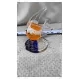 Partylite Tropical Bermuda Orange Fish art glass