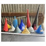 Various durable plastic funnels