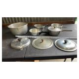 Aluminum Saucepans, Lids and more including