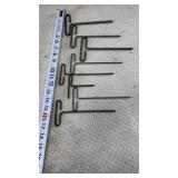 T-handle loop hex key set