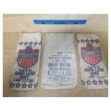All American Hard Lead Shot Canvas Sacks and