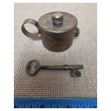 Brass Camp Stove and Brass Skeleton Key