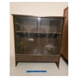 Wooden and Glass Display Case 29 Inches Wide, 32