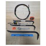 Three 18 Inch Crowbars, Santul Adjustable 8 Inch