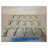 15 Polished Brass Ceiling Fan Arms with Hardware