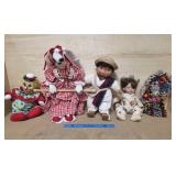 Folk Art Doll Collection Well Kept and Odor Free